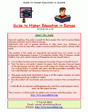 Guide to Higher Education in Europe Screenshot